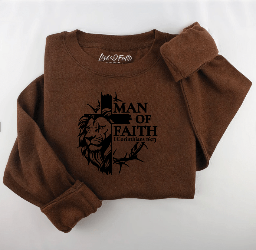 Men's faith sweatshirt cheap