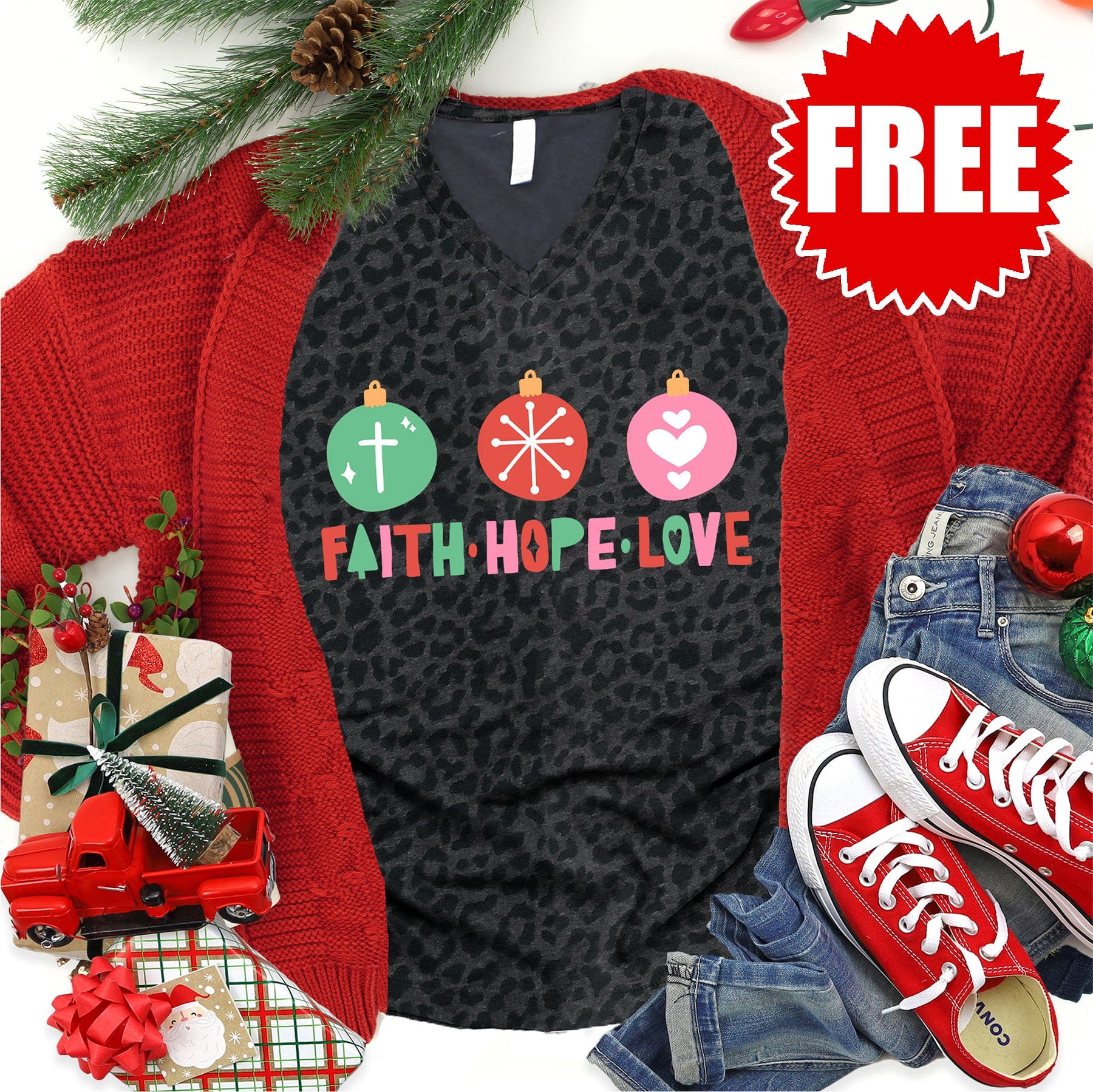 Faith Hope Love Tee 0 Love in Faith