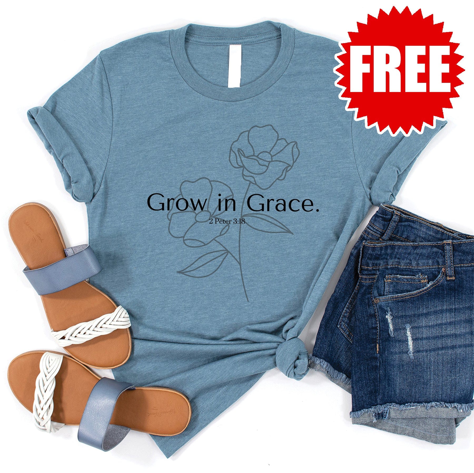 GRACE IN EVERY GOLDEN LEAF TEE main image 1