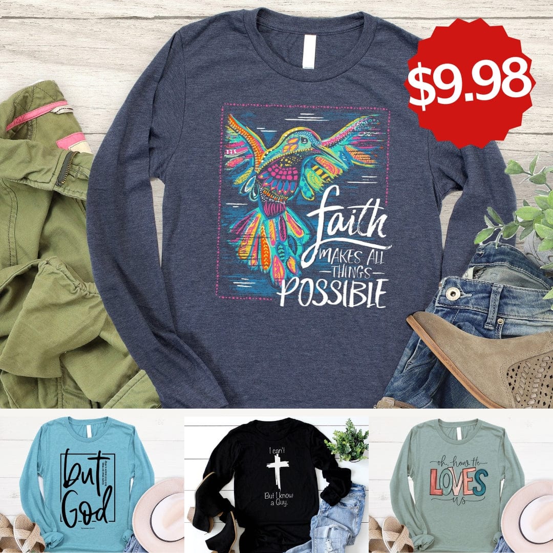 $9.98 Long Sleeve Collection – Love in Faith