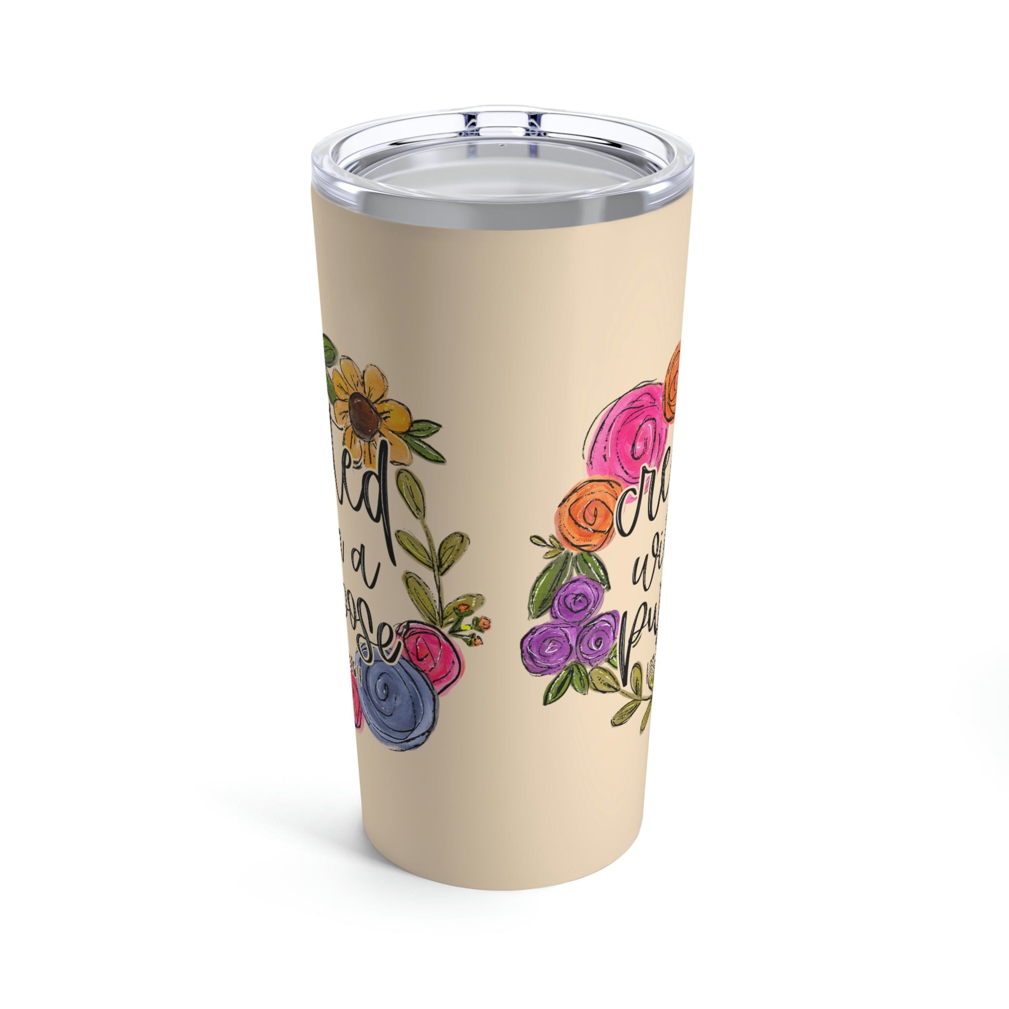 Created With A Purpose Tumbler 20oz Love in Faith