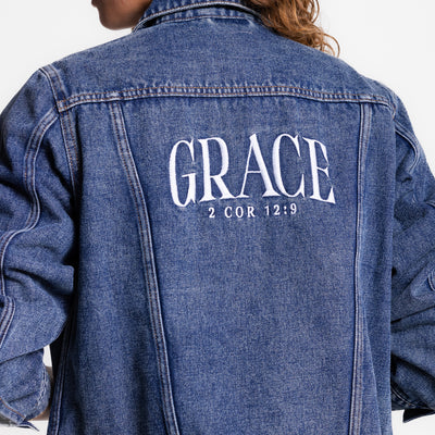 Grace Vintage Washed Denim Jacket