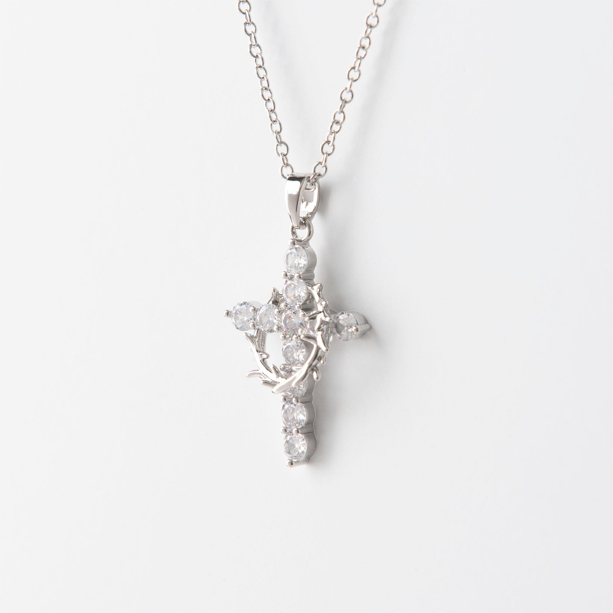 Cross and Crown Necklace1