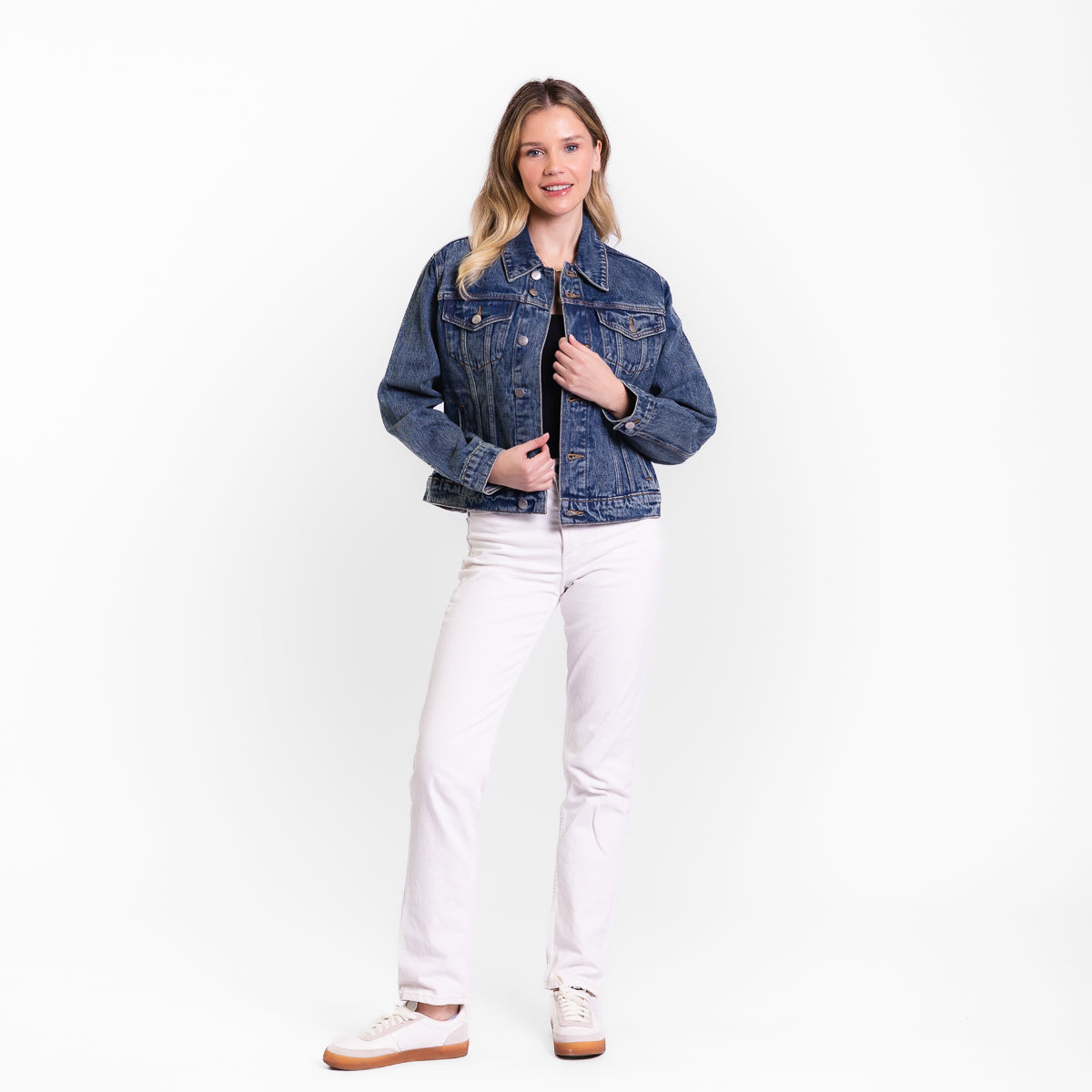 Vintage Washed Faith Cross Denim Jacket – Love in Faith