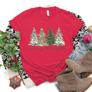 Merry & Bright Trees Tee