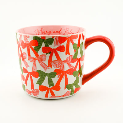Merry and Blessed Bow - Drinkware Mug 15oz