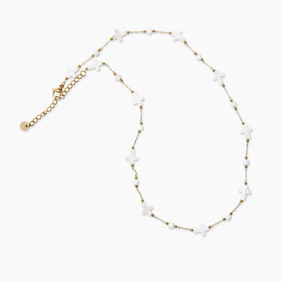 Crosses Gold Plated Brass Necklace