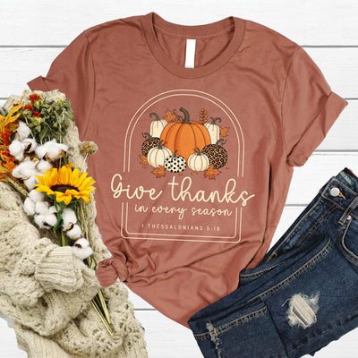 Give Thanks Pumpkins Tee