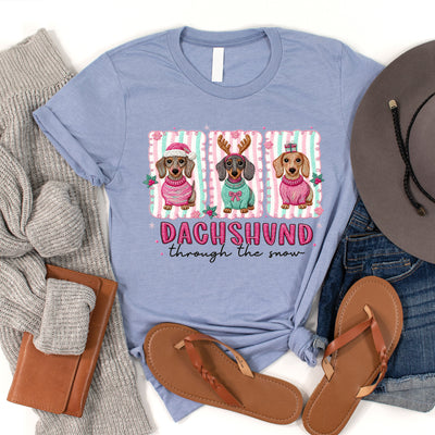 Dachshund Through The Snow Tee