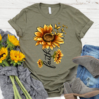 Faith Sunflower Tee