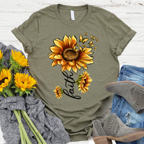 Faith Sunflower Tee