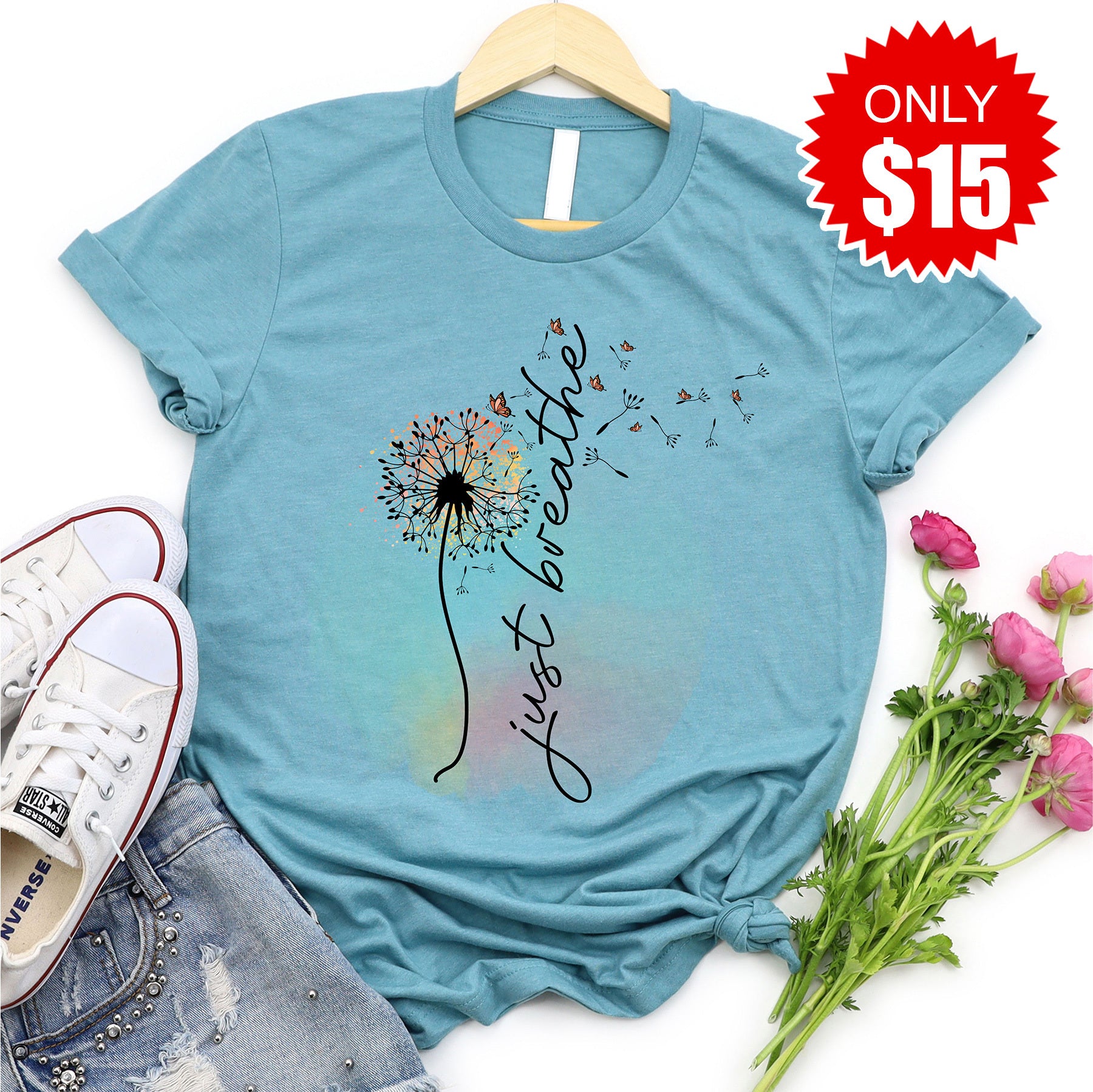 Just Breathe Tee - 15