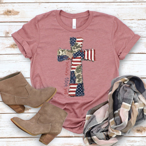 Patchwork Cross Tee