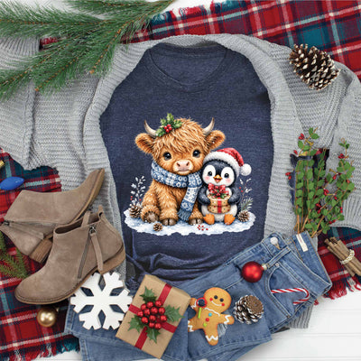 Christmas Cow Tee