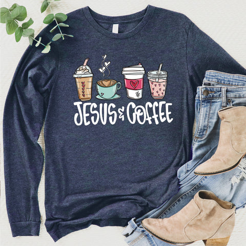 Jesus & Coffee Long Sleeve