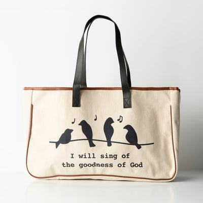 I Will Sing Canvas Tote Bag
