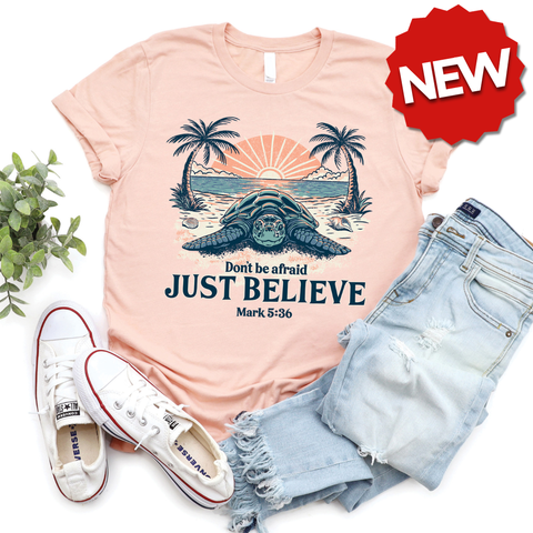 Believe Sea Turtle Tee