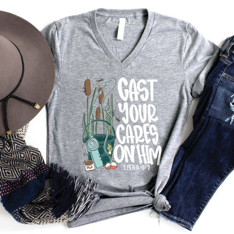 Cast Your Cares V-Neck