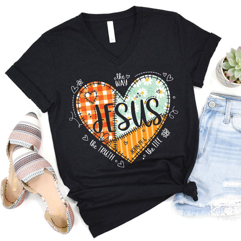 Jesus Way Truth Life V-Neck