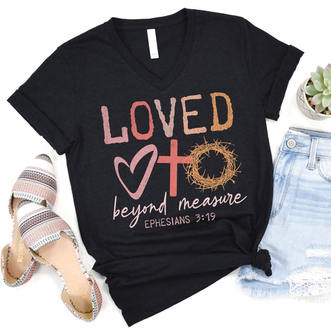 Loved Beyond Measure V-Neck