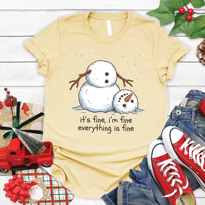 Its Fine Snowman Tee