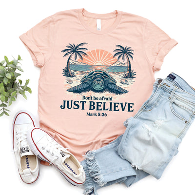 Believe Sea Turtle Tee