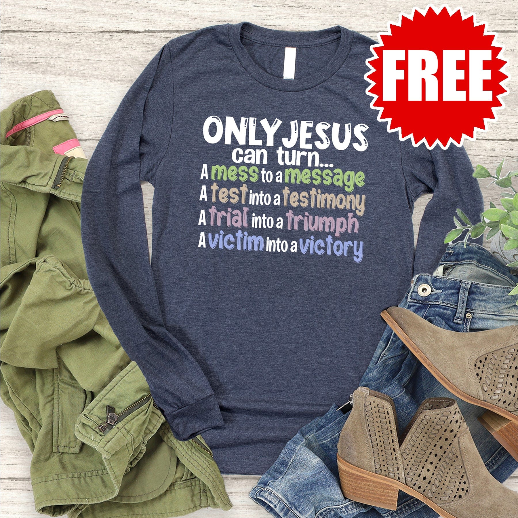 Only Jesus Can Long Sleeve - 0 | Love in Faith