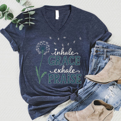 Inhale Exhale V-Neck