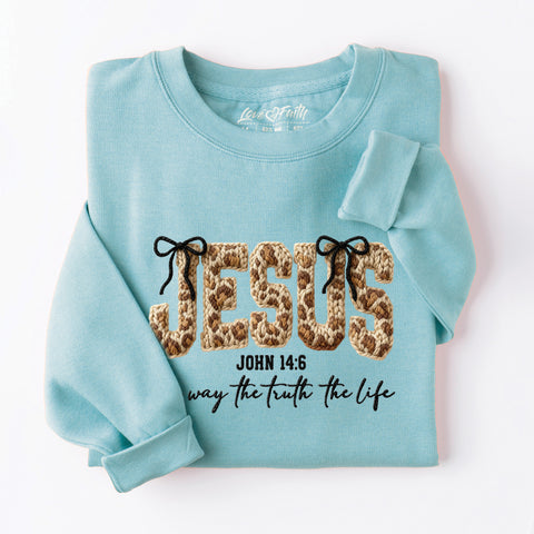 Jesus Way Truth Life Yarn Sweatshirt
