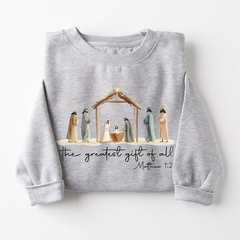 Greatest Gift Nativity Sweatshirt