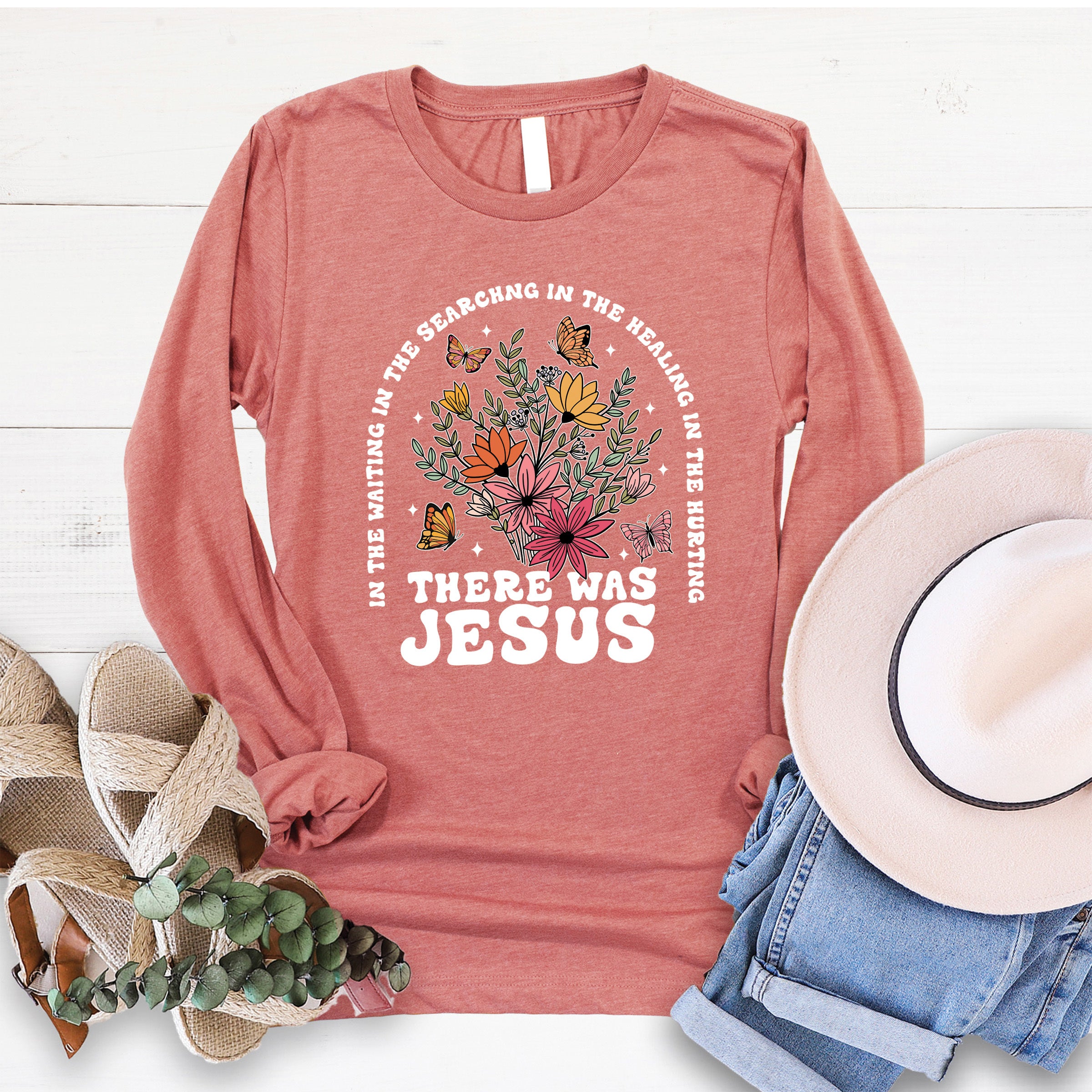 There was Jesus Long Sleeve – Love in Faith