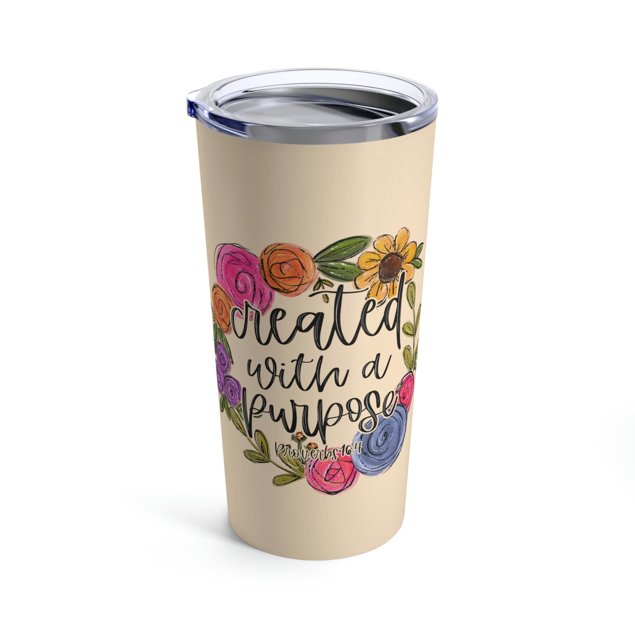 Created With A Purpose Tumbler 20oz Love in Faith