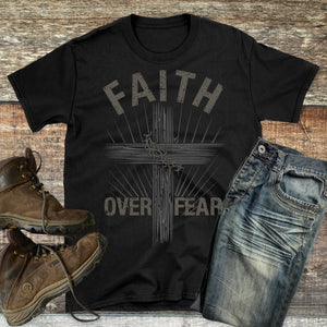 Faith Over Fear Cross Men's Tee